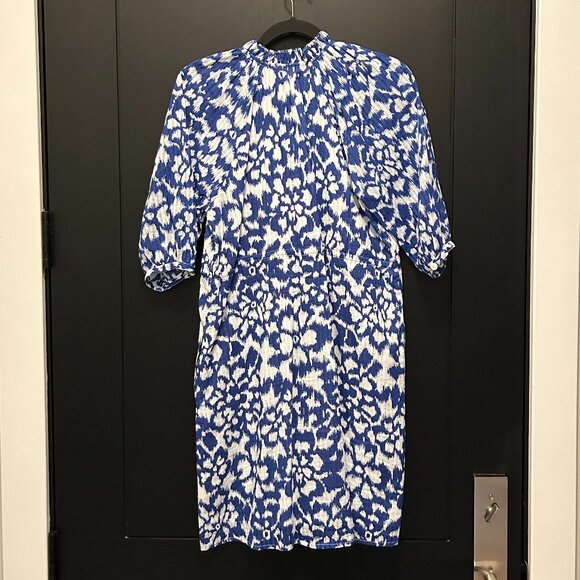 Banjanan Benita Dress in Ikat Floral Bluing - Picture 5 of 7